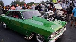 SOME OF THESE NITROUS CARS AND FORCED INDUCTION CARS WERE GETTING CRAZY AT THIS DRAG RACING EVENT!