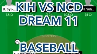KIH vs NCD Baseball team prediction dream11 win