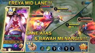 NEW META !!! FREYA MID LANE !!! YOU MUST TRY FOR AUTO WIN | BEST BUILD FREYA TOP GLOBAL 2023 | MLBB