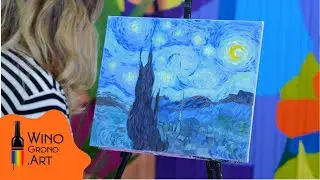 Jak namalować obraz farbami akrylowymi | incent Van Gogh, Kopia- 