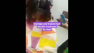 full damage and treated hair keratin treatment by Rabi's Beauty Officials ❤️🥰🥰❤️🥰❤️❤️