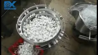Vibratory Bowl Feeder for Spray Pump with Draw, Caps Feeding System, Customized Made Feeding Machine