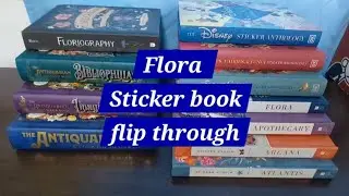 [Sticker Studio] Flora sticker book flip through