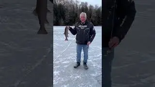 Great way to start the new year! #icefishing #brooktrout #fishing #muskoka #speckledtrout #trout