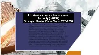 LACDA STRATEGIC PLAN 2025-2030 OVERWIEW