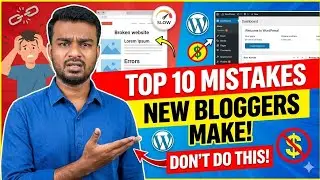 Top 10 Mistakes New WordPress Bloggers Make ❌ | WordPress Mistakes in Kannada 