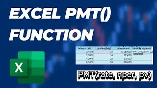 Excel PMT Function - Calculate Any Loan Monthly Payment (Student Loans, Car, Mortgage)