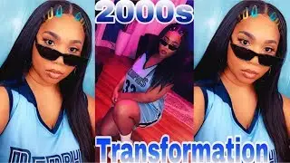 2000s Party TRANFORMATION: HAIR, MAKEUP, OUTFIT| AALIYAH VIBES| SAWLIFE