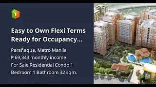 Easy to Own Flexi Terms Ready for Occupancy Condo for Sale in Paranaque near NAIA:Avida Towers Sucat