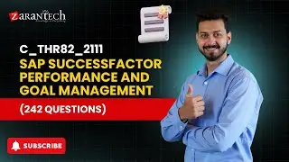 C_THR82_2111 - SAP SuccessFactor Performance and Goal Management (242 Questions) | ZaranTech DotCom