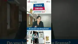 || Truck Driver Interview Questions and Answers in English I Do you have your drivng license? ||