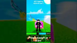 all 3 fighting styles in sea1 | blox fruits | Roblox |