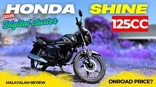 Digital cluster🔥2025 HONDA SHINE 125cc OBD2B | Top hidden features Malayalam | 55km/L mileage