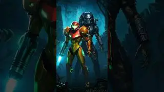 Samus Aran & Predator AI Fusion 🪐👽 Hybrid Hunter! #Metroid #hybrid #fusion #SamusAran #Predator