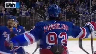 Artemi Panarin's cool pass on Zibanejad's goal vs Seatle (30 jan 2022)