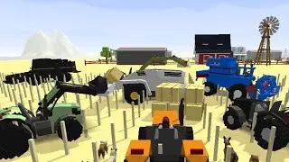 Blocky Farm and Racing - How to Make HAY BALES in 3 Simple Steps #FARMINGmode | Android and IOS Game