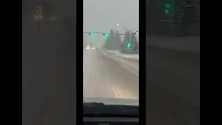 Edmonton drive tour: strong blizzard hitting Edmonton