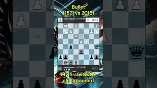 My first 2000+ elo opponent  - Bullet (1871 vs 2018)  #chess #chessgame #bulletchess