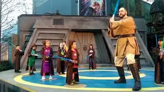 Hayden Disney Trip 2015 - Sophia - Lights Motors Action - Jedi Knight Training - January 11, 2015