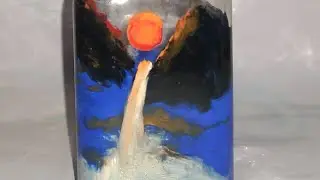 sunrise painting #bottleart #insideart