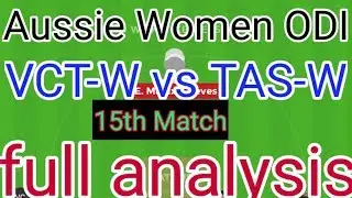 #AussieWomenOdd || VCT-W vs TAS-W || VCT-W vs TAS-W dream 11 team ||