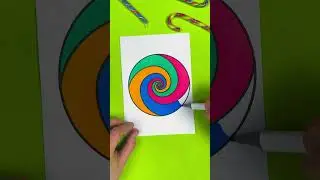 🍭 Diy Spinning Candy Craft For Kids #shorts #papercraftforkids
