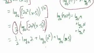 Simplify a Log Expression - Example 1