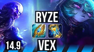 RYZE vs VEX (MID) | 8k comeback, 47k DMG | NA Diamond | 14.9