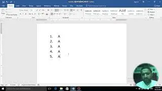Bullets and Numbering in Ms Word