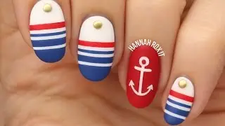 Nautical Sailor Nail Art