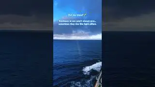Rainbows at Sea Aren&rsquo;t Always Arcs | Ocean Light Phenomenon 🌈 #sealife #shorts