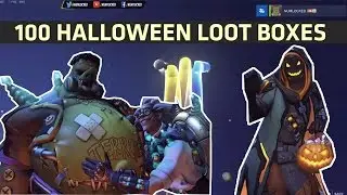Overwatch 100 Halloween Loot Boxes | JUNKENSTEIN'S MONSTER Opening!!!