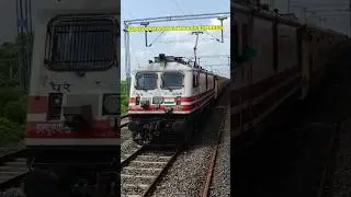 22905 OKHA SHALIMAR SF💥 EXPRESS SKIPING JAMWANTHALI #train #rail #railway #shorts #wap5 #railroad