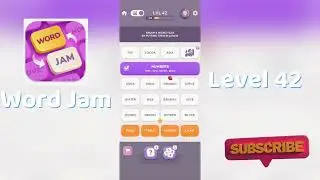 Word Jam Level 42 Walkthrough | Step-by-Step Guide 🧠 | SolutionGuruji