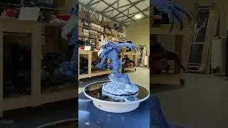Finished painting the resin printed Wendigo! #3dprinting #3dmodeling #resinprinting #3dprints #3d