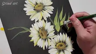 Cómo PINTAR Margaritas PARA  Principiantes