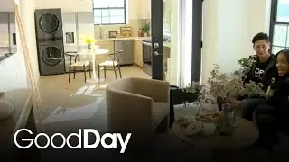 Ashley is checking out a 3D-printed housing community