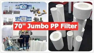 3E3M Big Blue 70'' PP Melt Blown Filter cartridge Machine / Non Thread Jumbo size PP Filter Machine