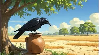 The Thirsty Crow | Educational Stories for Kids | Classic Bedtime Story!