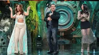 Big Boss ke set per Puja Hegde Jacqueline, Salman Khan jabardasth nach rahe hain, bigg Boss 16