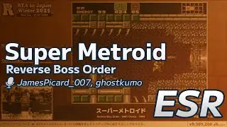 Super Metroid - RTA in Japan Winter 2025 English Restream