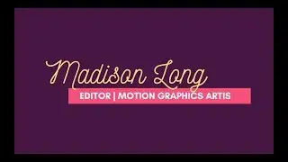 Motion Graphics Reel 2018