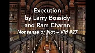 Execution - Book by Bossidy and Charan - Nonsense or Not - Vid #27