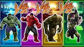 2004 Hulk vs Red Hulk vs Abomination (2008) vs Gladiator Hulk 💥 Epic Marvel Battle