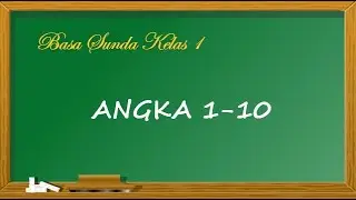 Bahasa Sunda Angka 1-10