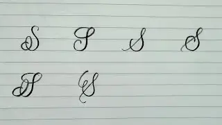 6 ways to write the letter S in cursive | How to write capital letter S in cursive 