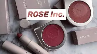 NEW Clean Beauty Brand:Rose Inc Brand Review,Demo&Swatch Comparison|Cream Blushes&Lip Color|Bobbie