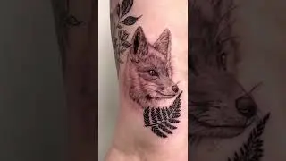 🦊 Gorgeous Fox Tattoo By Asj.tattoos #tattuba #tattoo #tattooartist #shorts #fox #foxes #wildlife