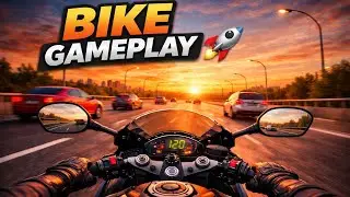 Realistic Bike Simulation Gameplay 🚲 | Highway Riding | Smooth Bike Ride E.P 1