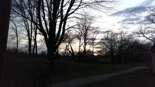 SUNSET  CHILLING EATING HOME MADE HAMBURGER
